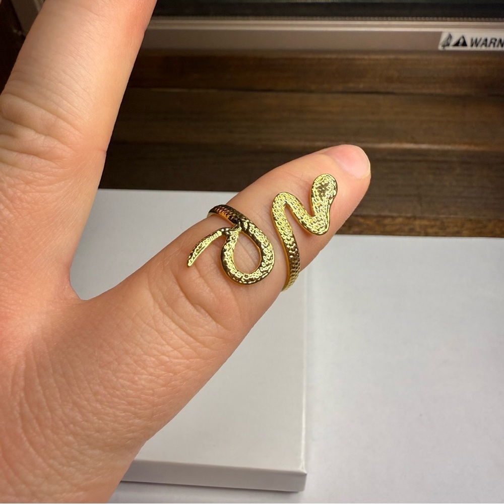 Gold Snake Ring - Picture 2 of 3